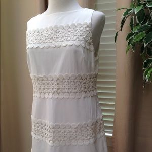 Ann Taylor Embroidered Paneled Sleeveless Dress Sz 8P